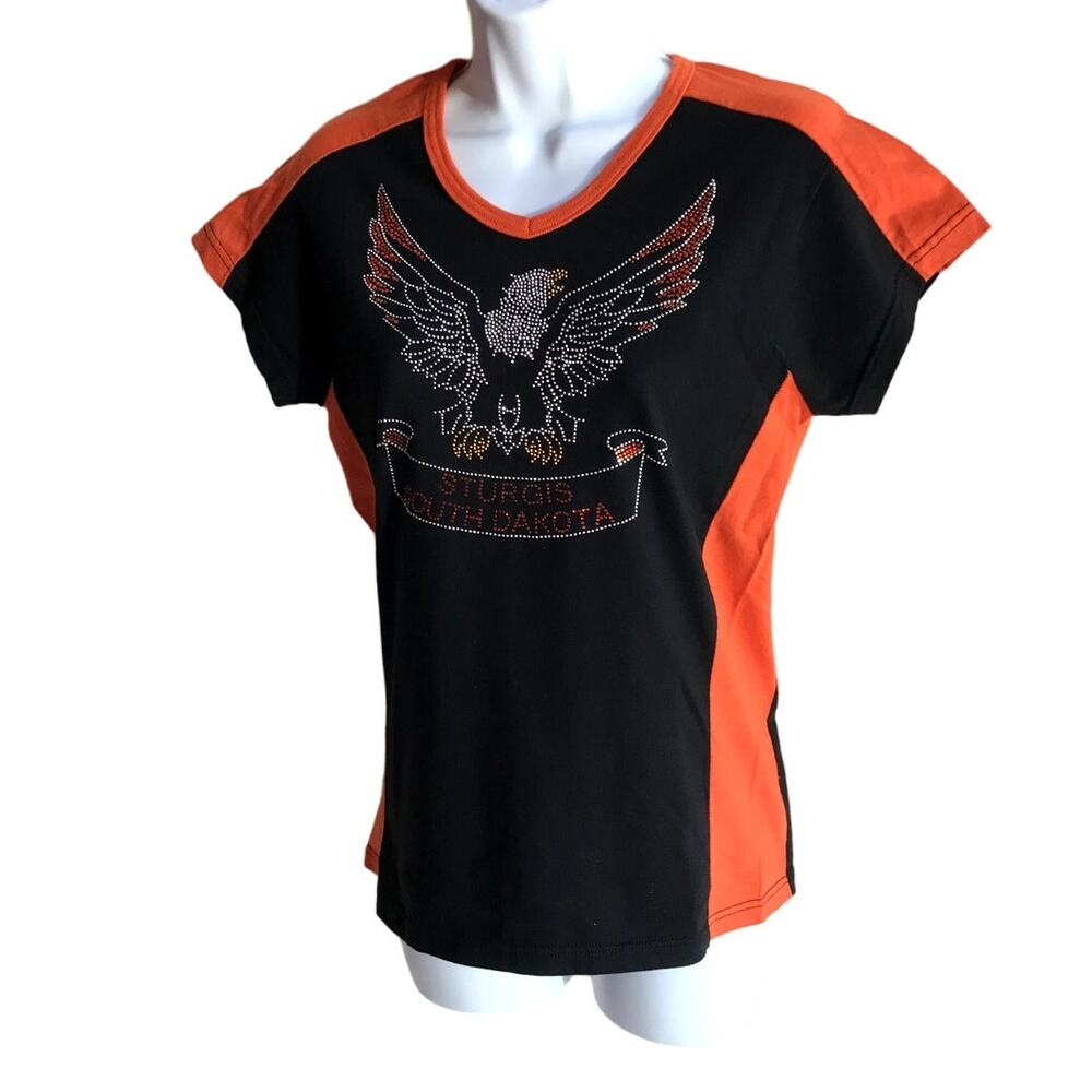 Sturgis South Dakota Sparkle-y Studded Eagle T Shirt by Sports Gallery size M - Picture 5 of 9